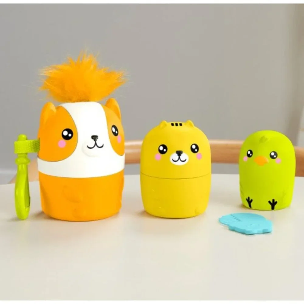 FISHER-PRICE Pets on-the-go Nesting Pets & HEARTH & HAND with Magnolia Plush Dog